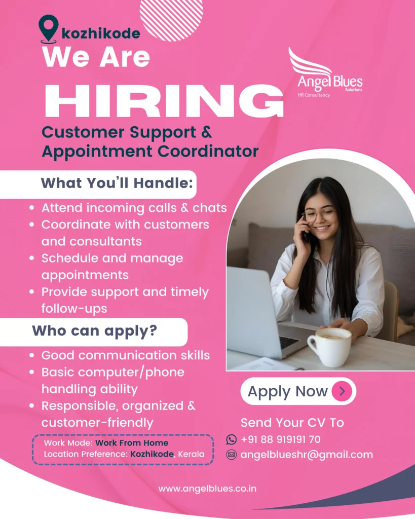 Customer Support & Appointment Coordinator